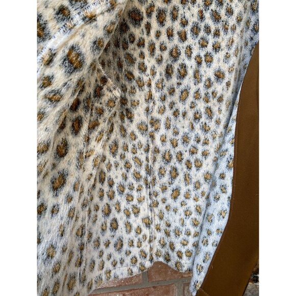 Womens 16 Tiger Cheetah 2 Button Brown Luxury Mob Wife Jacket by Joseph Ribkuff - Picture 9 of 13